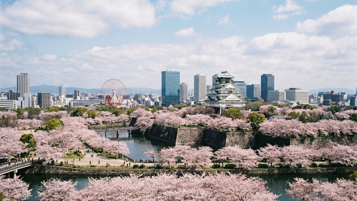 오사카 풍경 / 기사 내용을 바탕으로 제작한 AI 이미지