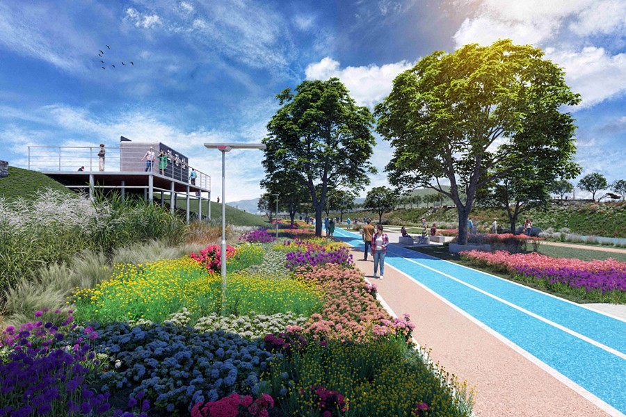 포천천 블루웨이 조성사업 본격 착수(보행로，자전거도로)