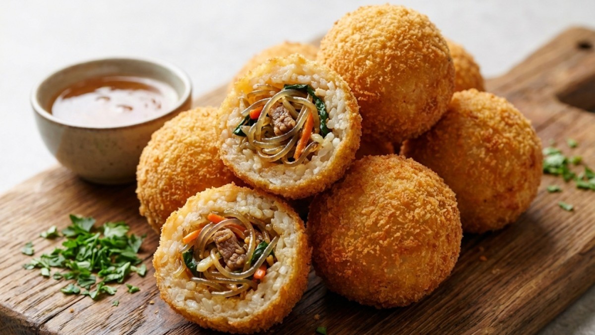 잡채 아란치니 / 기사 내용을 바탕으로 제작한 AI 이미지