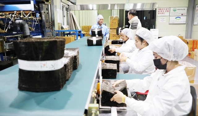 김 수출- 마른김 가공업체