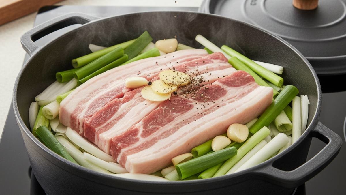 수육 사진 (AI로 제작됨)