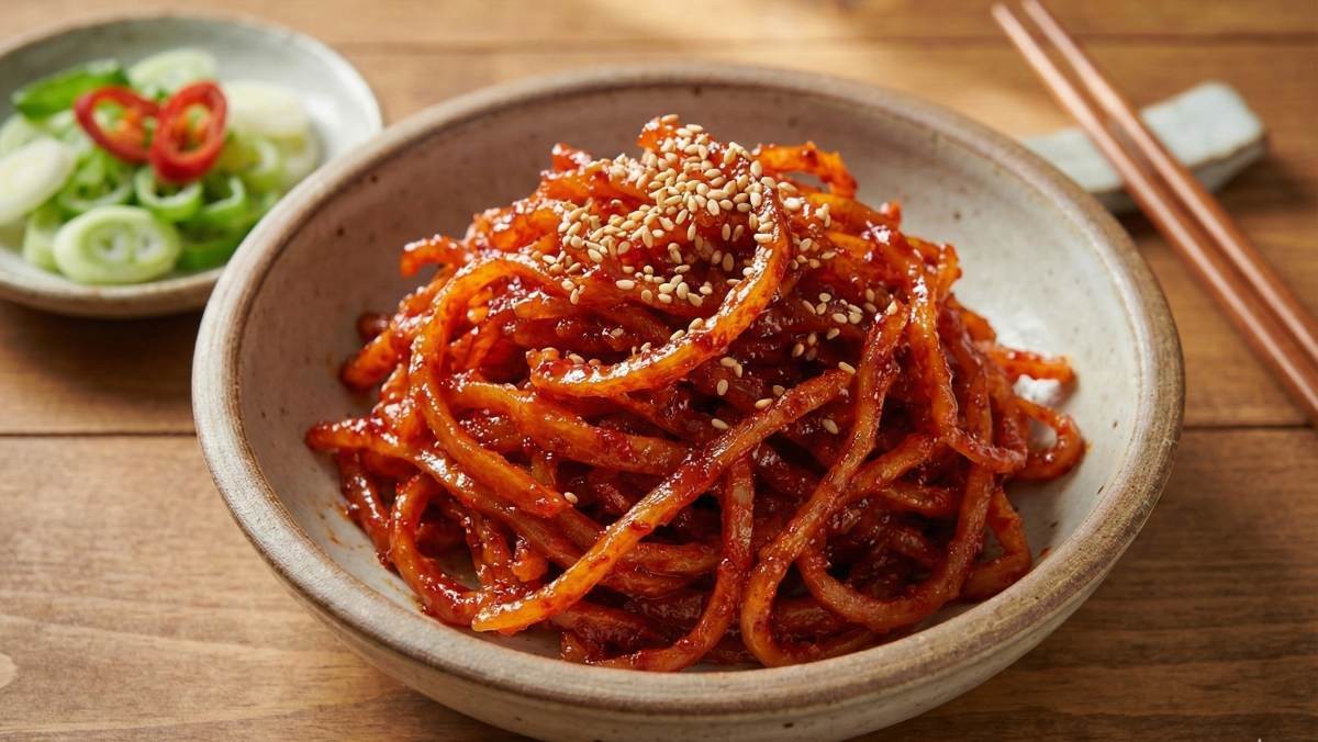 진미채 무침 (AI로 제작됨)