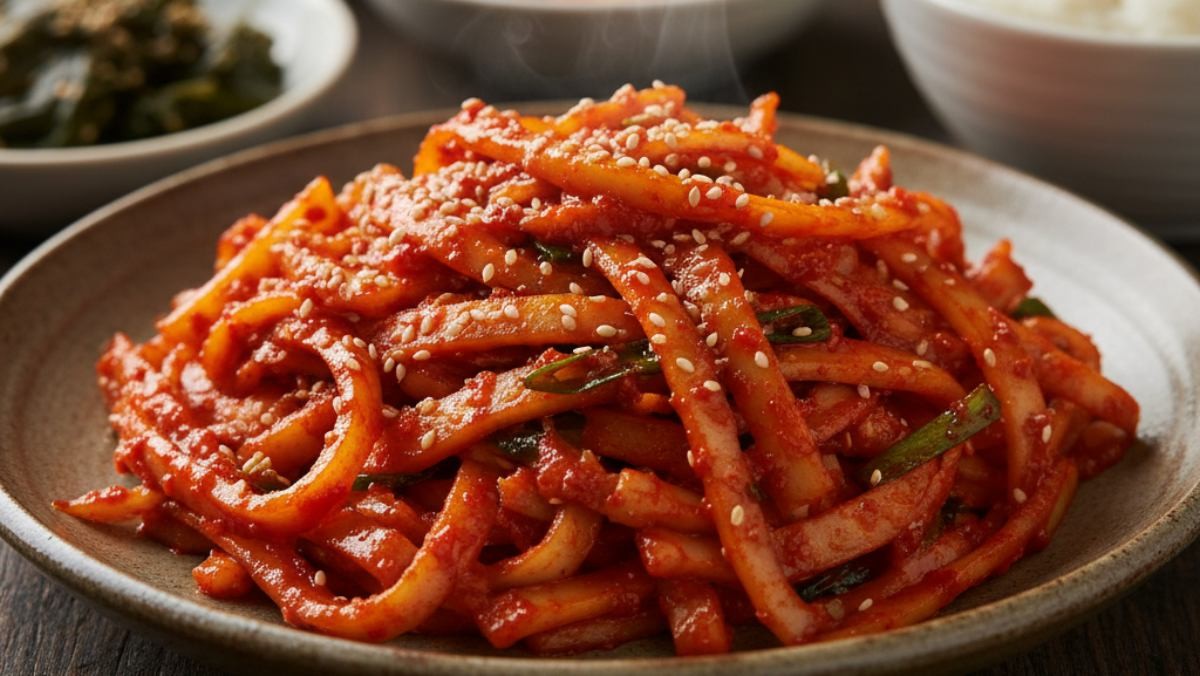 진미채 무침 (AI로 제작됨)