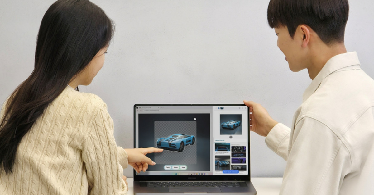 갤럭시 북6 울트라로 ‘AI 컷아웃’ 기능을 사용해보는 모습 / 삼성전자 뉴스룸