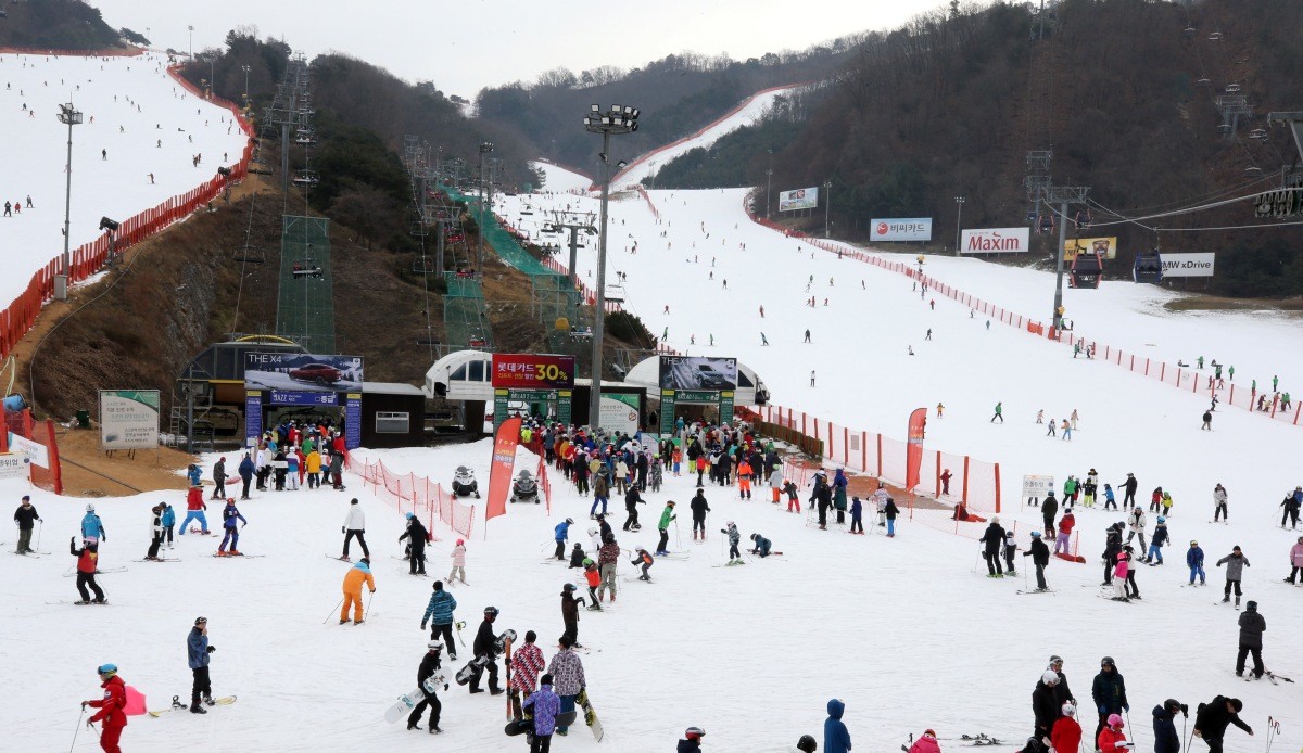 강원 홍천군 비발디파크 스키장. / 연합뉴스