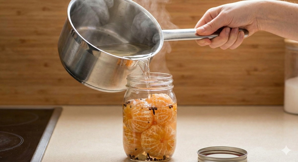 귤 피클 만드는 과정 / AI 생성 이미지