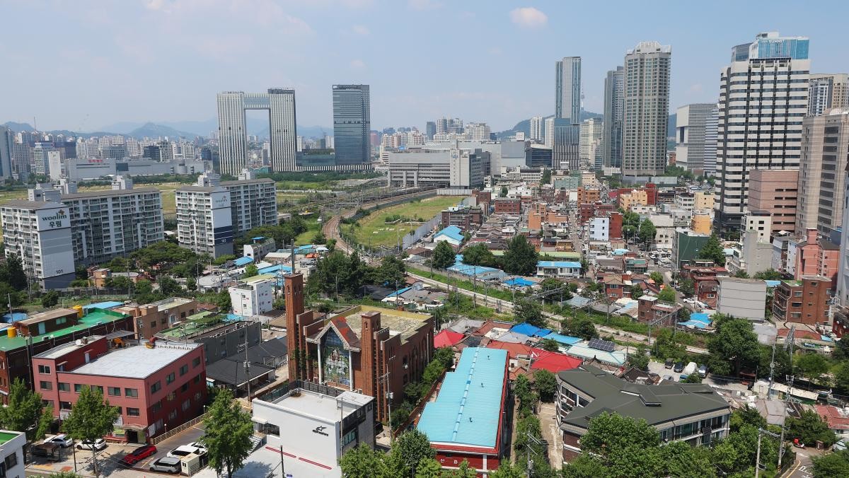 서울 용산구 한강대로 용산정비창 전면 1구역 일대 모습. / 연합뉴스