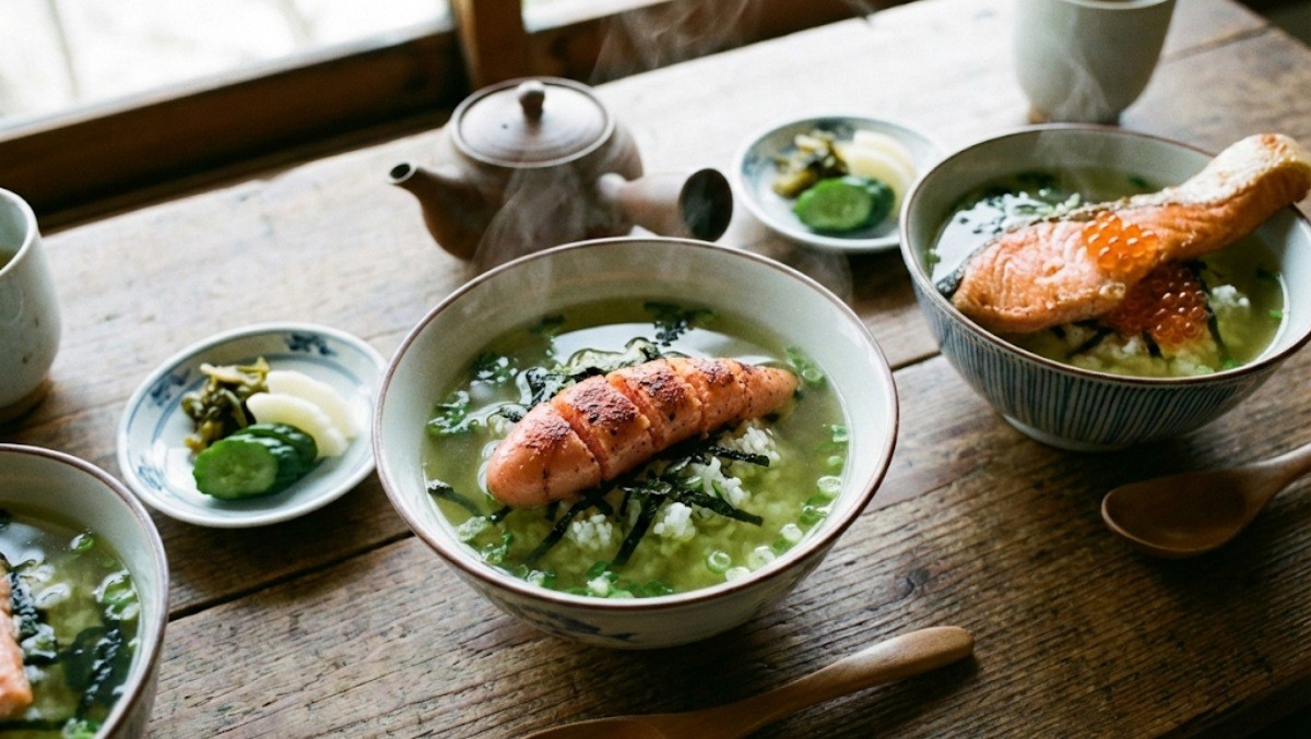 다양한 토핑의 오차즈케 / 기사 내용을 바탕으로 제작한 AI 이미지