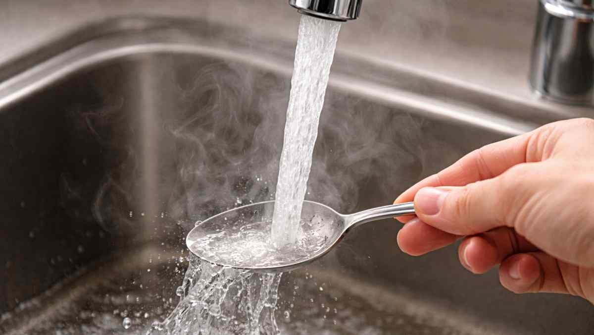 '뜨거운 물에 숟가락을?!' 기사 내용 토대로 AI툴 활용해 제작한 자료사진.