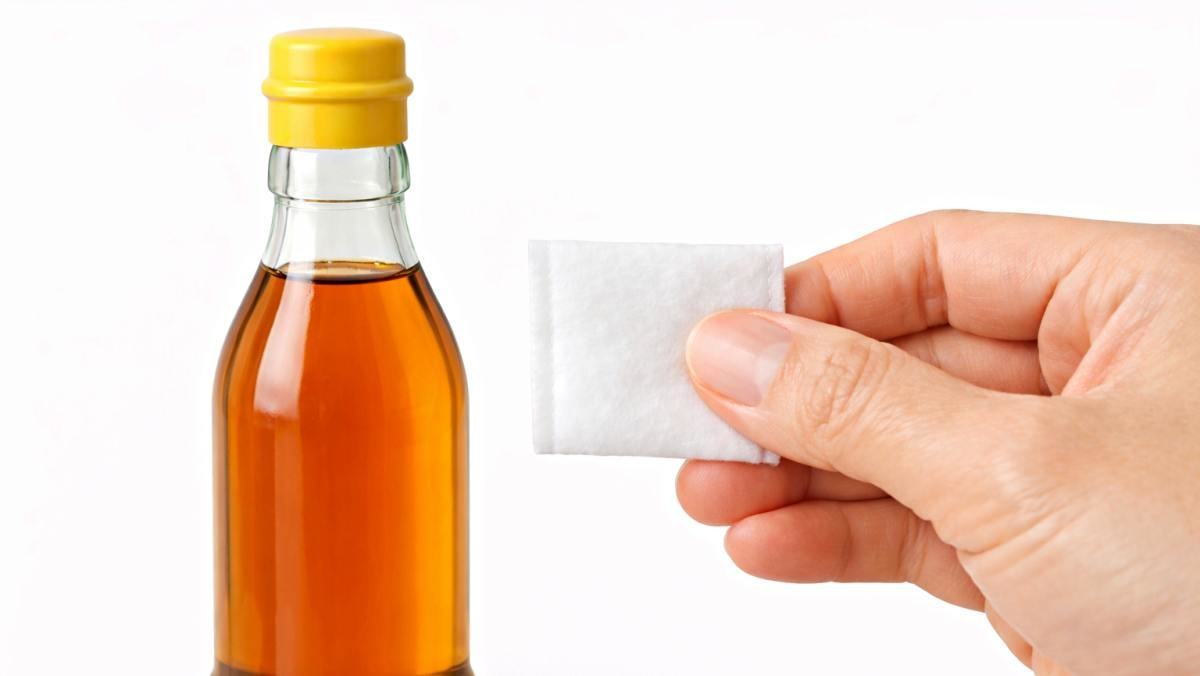 '제발 참기름병에 화장솜을 갖다 대보세요…이 쉬운 걸 왜 몰랐죠' 기사 내용 토대로 AI툴 활용해 제작한 자료사진.