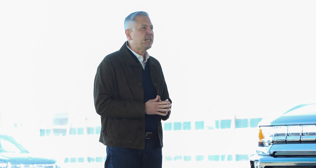 GMC 브랜드 데이에서 환영사를 하는 핵터 비자레알 GM 한국사업장 사장. / 권혁재 PD