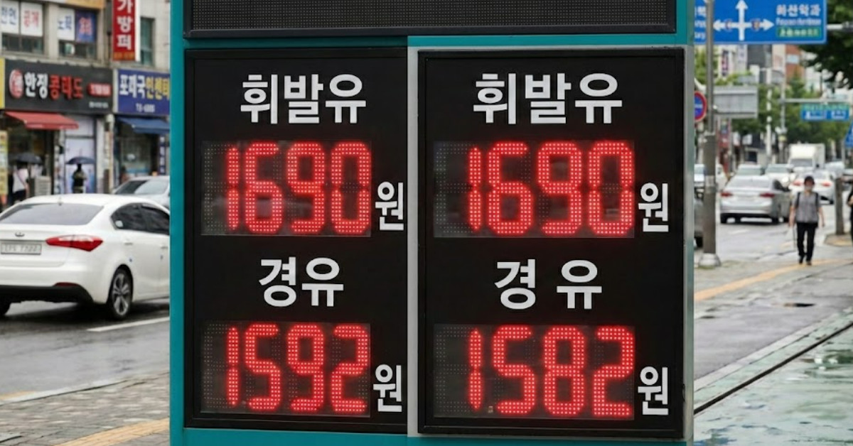 26년 1월 28일 유가 현황. 기사 이해를 돕기 위해 AI로 제작한 이미지.