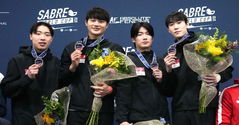 대전시청 펜싱팀 소속 오상욱, 박상원, 임재윤 선수가 미국 솔트레이크시티에서 열린 남·여 사브르 월드컵에서 남자 개인전과 단체전을 석권하며 다시 한번 대전 펜싱의 저력을 세계에 알렸다./사진=대전 시청