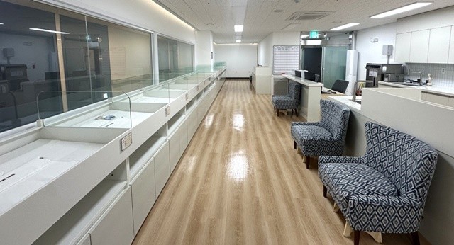 리모델링을 마치고 새롭게 단장한 신생아실