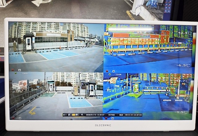 월곡시장 공영주차장 옥상 EV세이퍼 설치현황