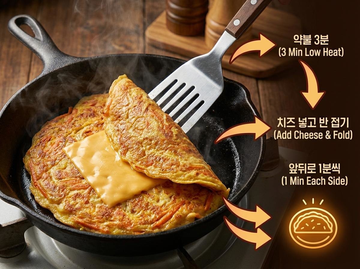 '원팬 당근 계란전' 기사 내용 토대로 AI툴 활용해 제작한 자료사진.