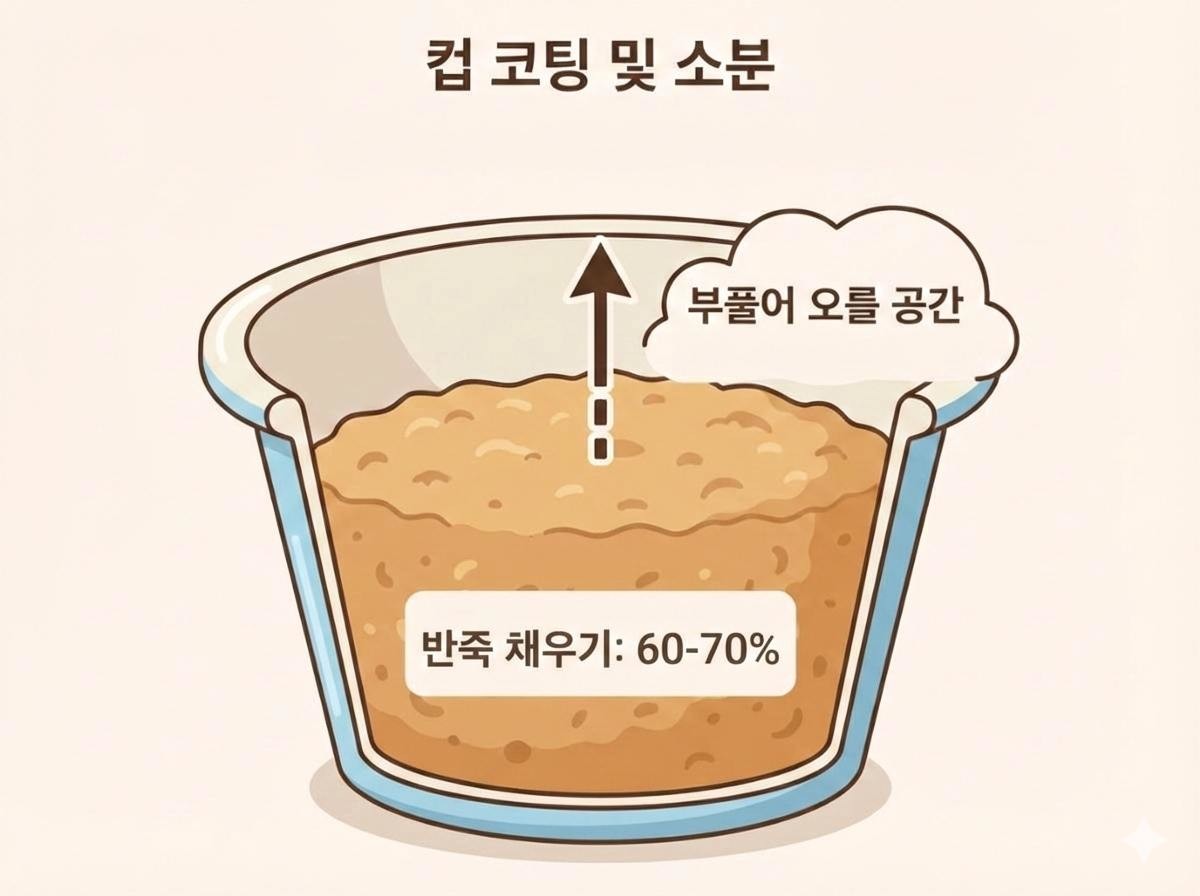 컵 코팅 및 소분 이해를 돕기 위한 이미지. 기사 내용 토대로 AI툴 활용해 제작한 자료사진.