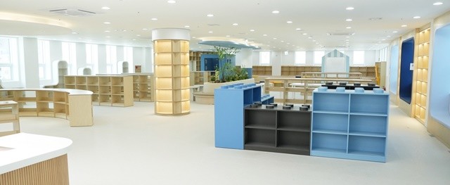 생활밀착형 복합시설인 빛가람 꿈자람센터가 오는 2월 6일 개관식을 열고 운영에 들어간다. 사진은 개관 예정인 빛가람 꿈자람센터 내부 모습