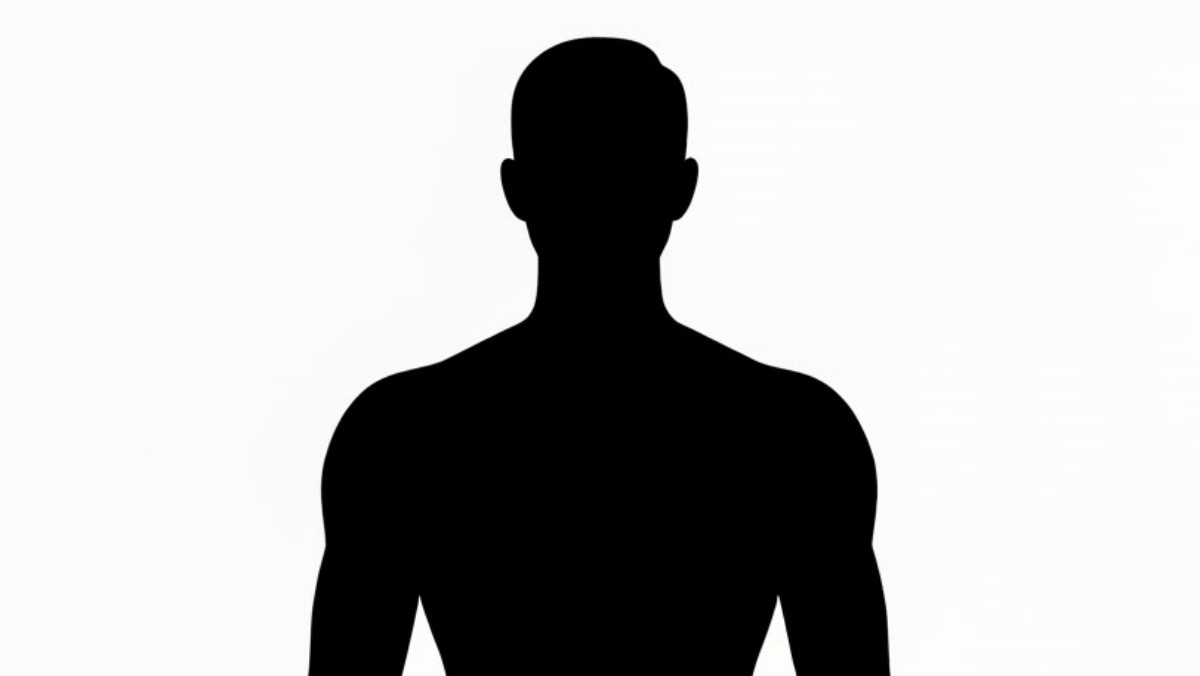 익명의 남자 실루엣. AI가 생성한 자료사진.