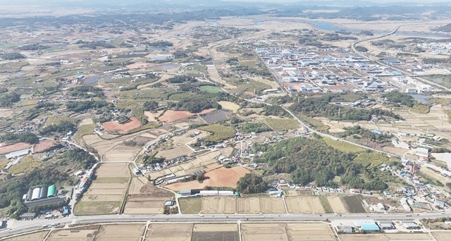 나주시 왕곡면 인공태양 연구시설 예정 부지 전경