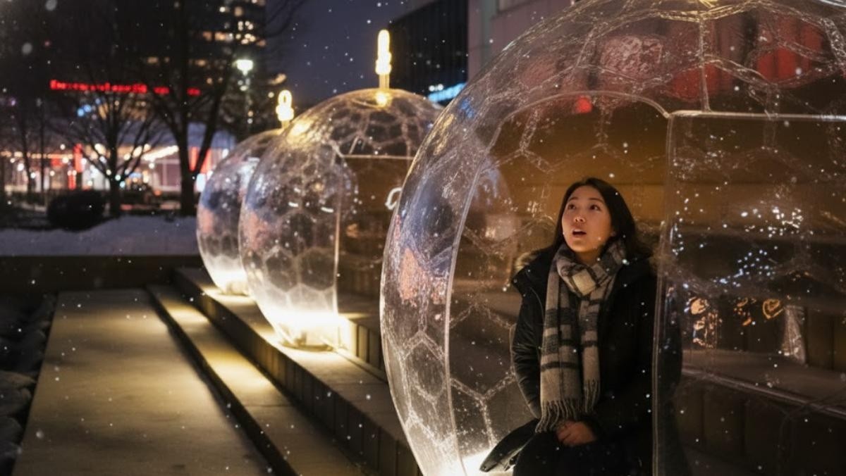 AI로 생성된 거북섬 이글루 가상 이미지로, 실제 전경과 다를 수 있습니다.