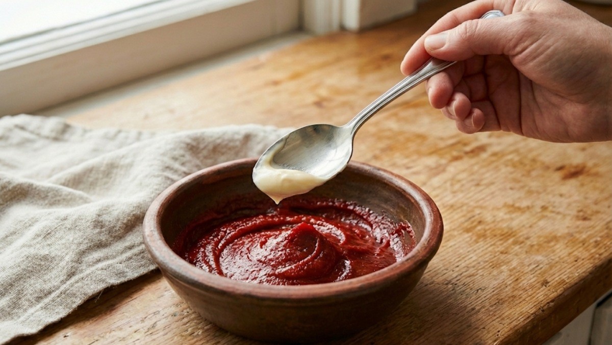 고추장에 마요네즈를 넣는 모습 / 기사 내용을 바탕으로 제작한 AI 이미지