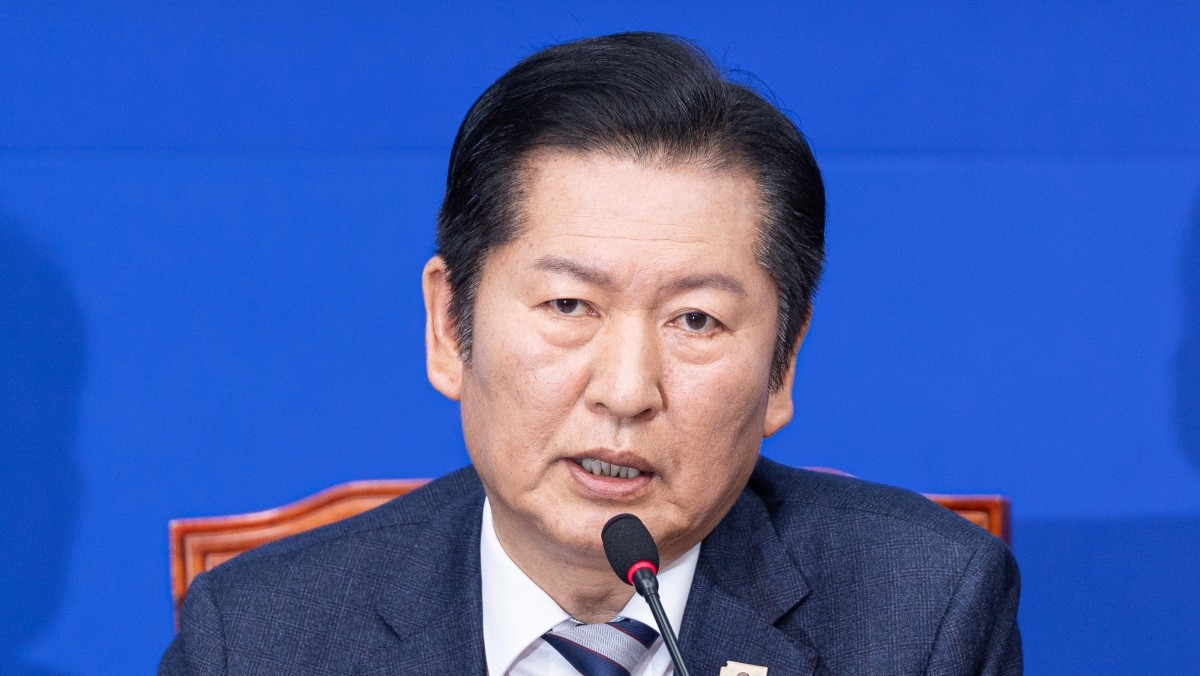 정청래 더불어민주당 대표가 2일 서울 여의도 국회에서 열린 최고위원회의에서 모두발언하고 있다. / 뉴스1