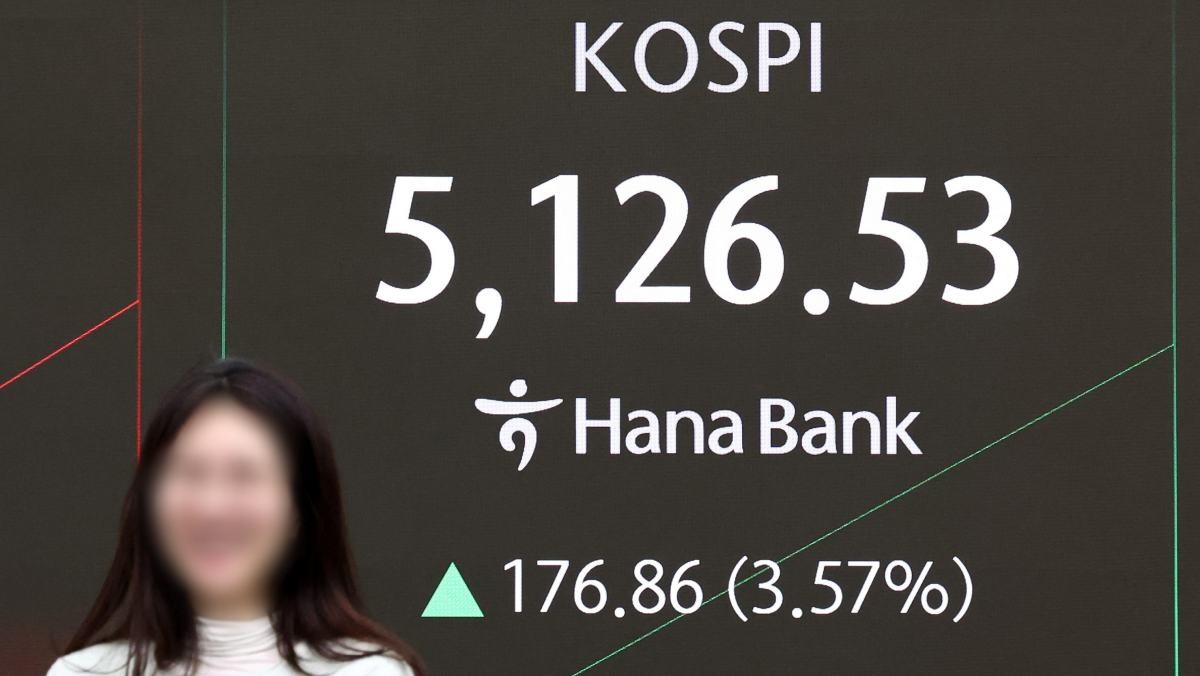 3일 오전 코스피, 3.34% 오른 5114.81에 출발. / 뉴스1