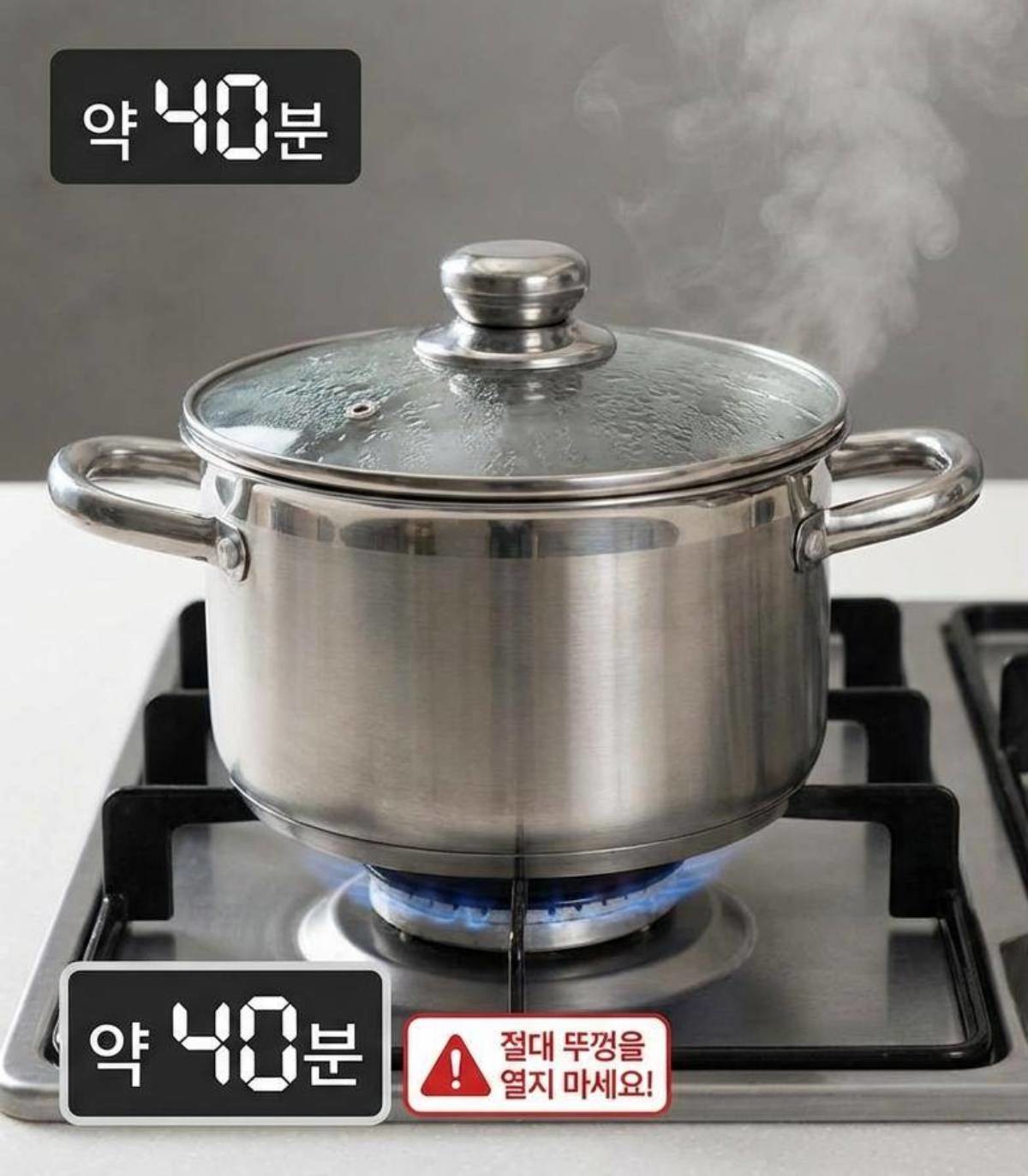 '뚜껑 절대 열지 마세요!' 기사 내용 토대로 AI툴 활용해 제작한 자료사진.