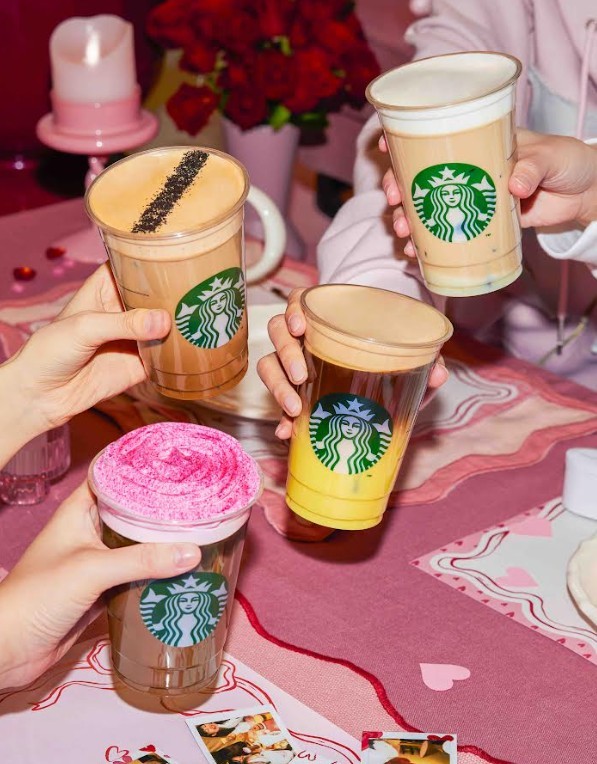 스타벅스 ‘붉은 로즈 초콜릿’ 등 달콤한 메뉴들을 선보이며 신규 프로모션을 전개 / 스타벅스 제공