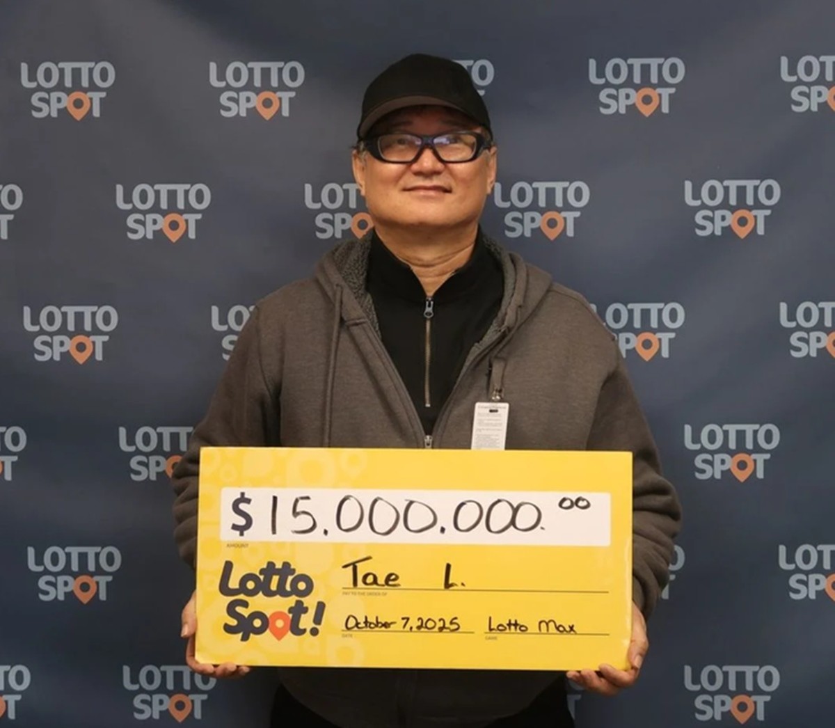 1500만 캐나다달러(약 160억원) 로또 복권에 당첨된 이태성 씨. / 로또맥스 홈페이지