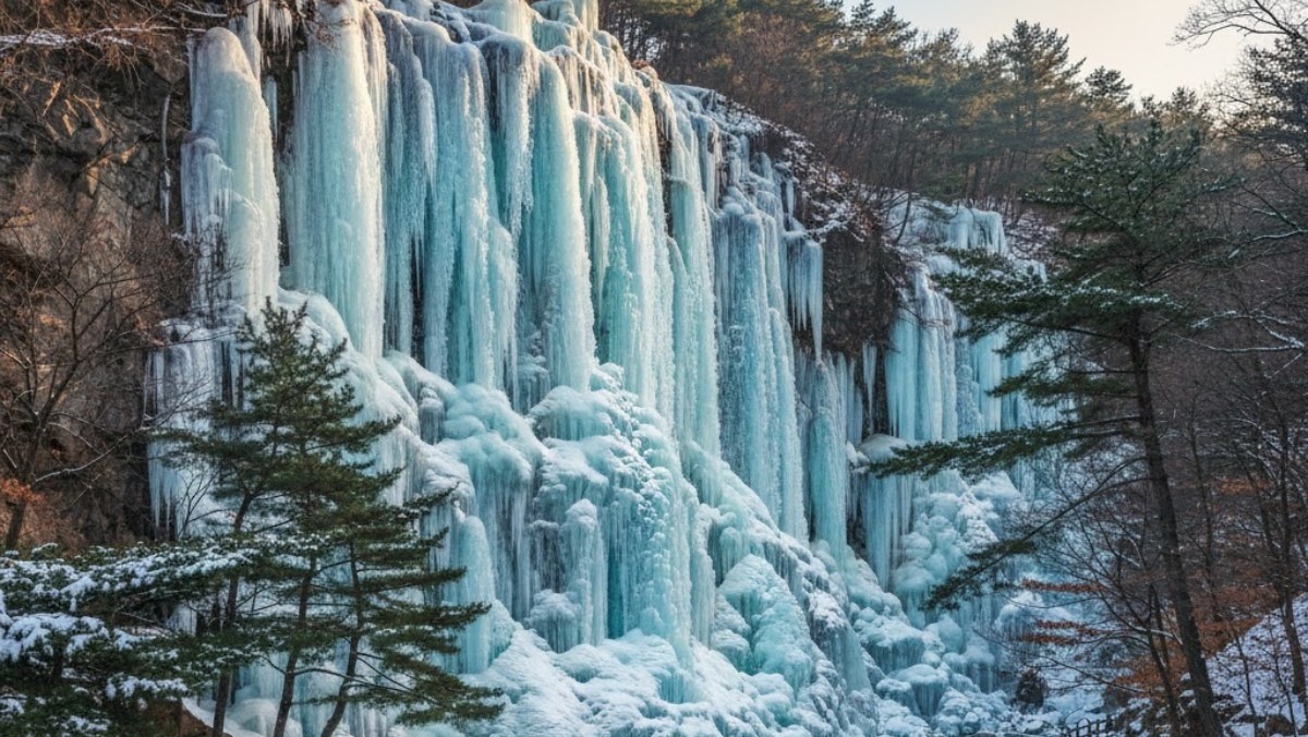 AI로 생성된 가평 어비계곡 가상 이미지로, 실제 전경과 다를 수 있습니다.