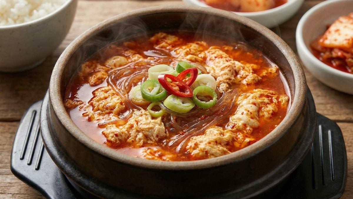 얼큰계란탕 (AI로 제작됨)