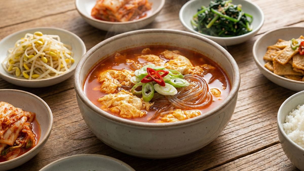 얼큰계란탕 (AI로 제작됨)