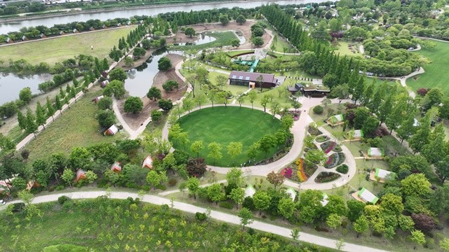 순천만국가정원에 위치한 정원워케이션 전경