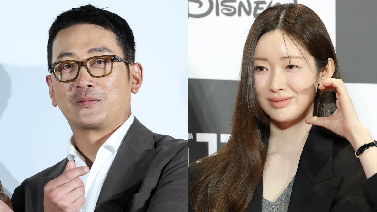 배우 하정우(왼)과 차정원(오). / 뉴스1