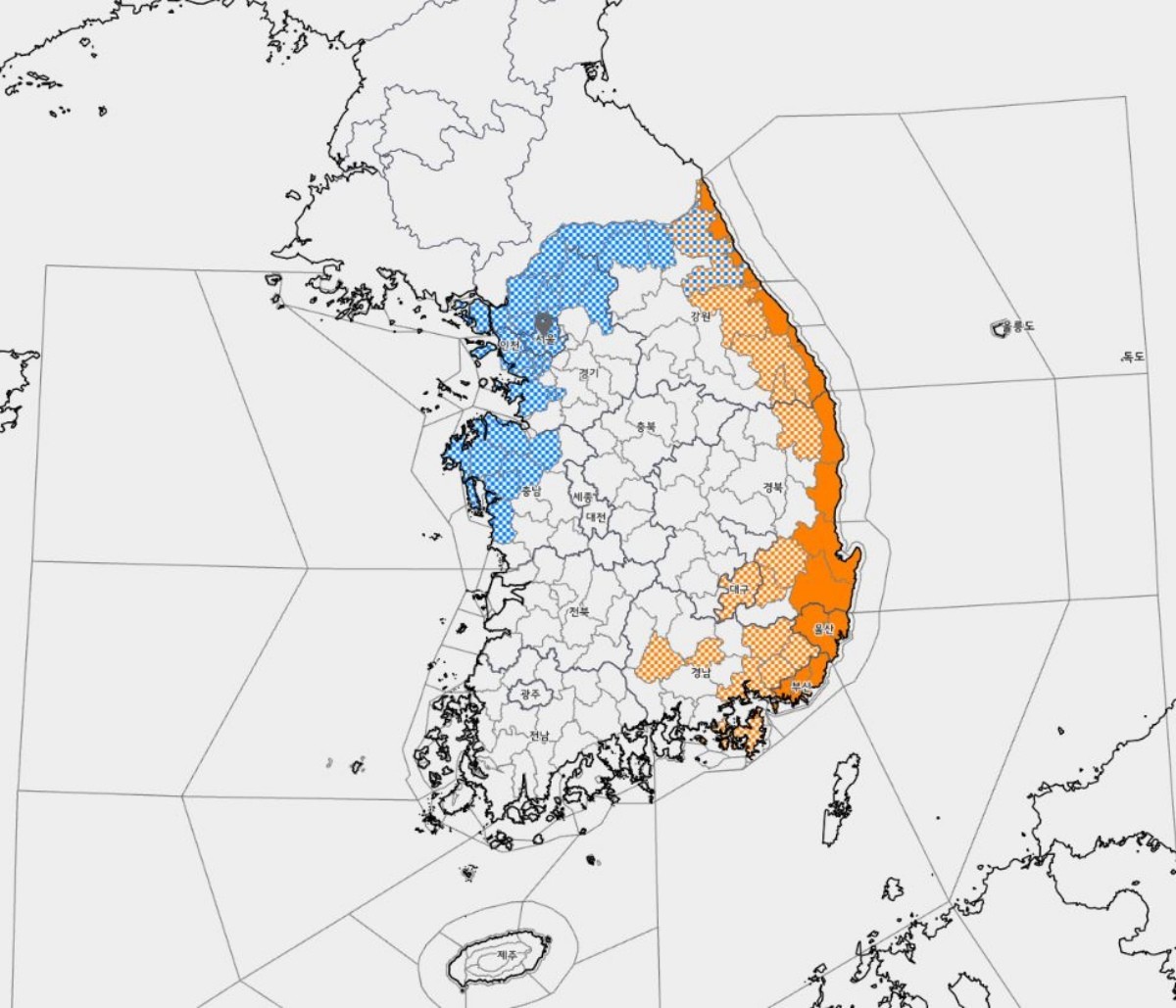 기상청 날씨누리 홈페이지 캡처