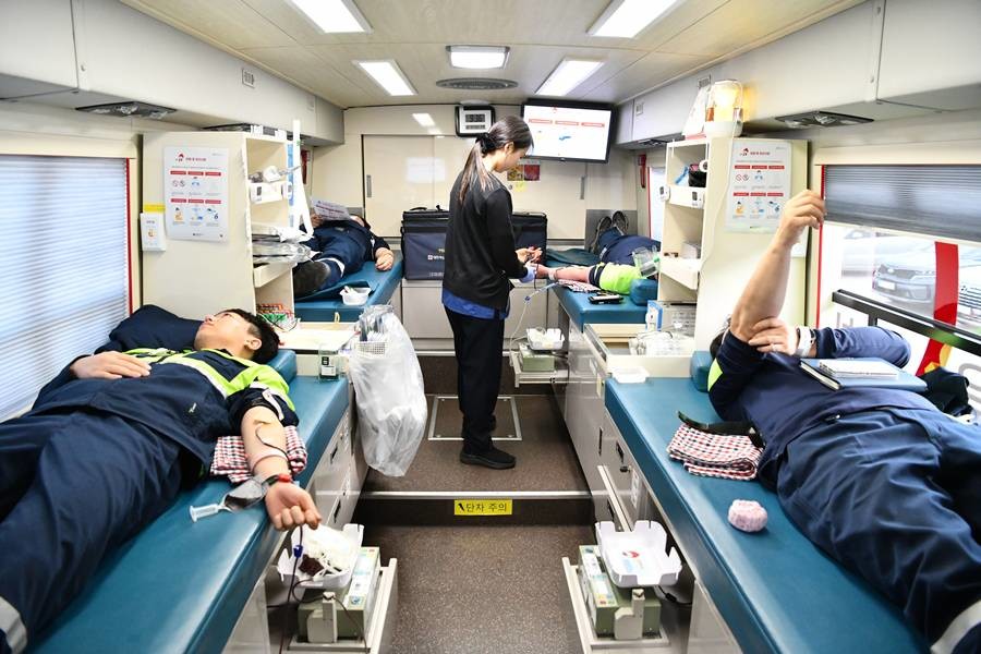 포스코퓨처엠 포항사업장 임직원들 헌혈/포스코퓨처엠