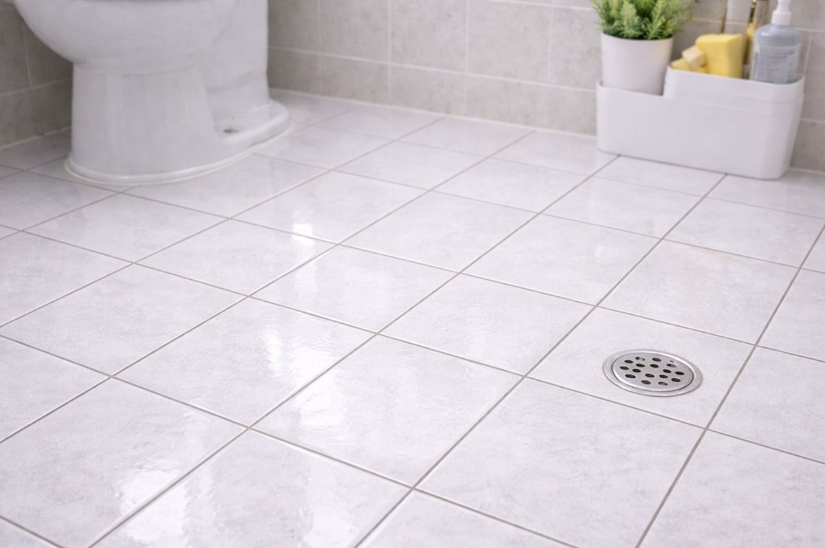 깨끗하게 청소된 화장실 바닥 모습. 기사 이해를 돕기 위해 AI를 활용해 제작한 자료 사진입니다. 실제 모습과 다소 차이가 있을 수 있습니다.