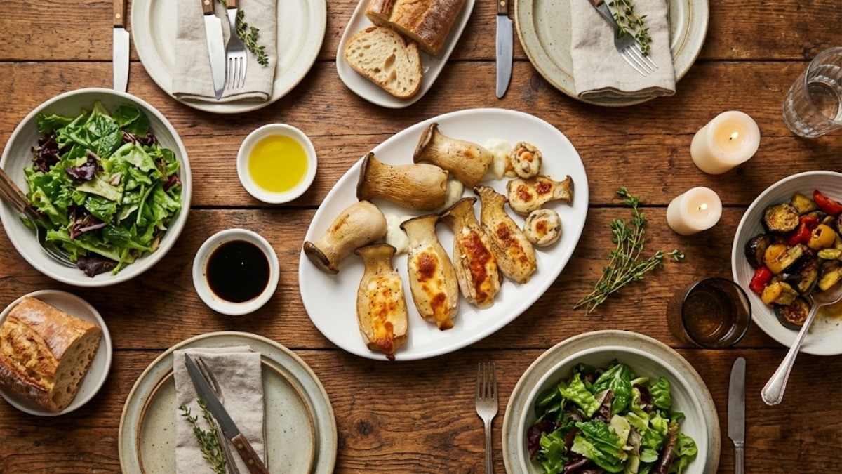 맛있는 버섯 요리 / 기사 내용을 바탕으로 제작한 AI 이미지