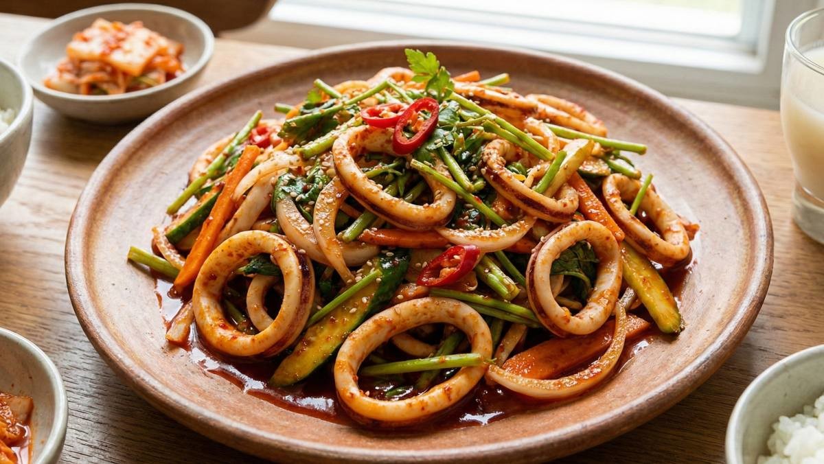 오징어 초무침 (AI로 제작됨)