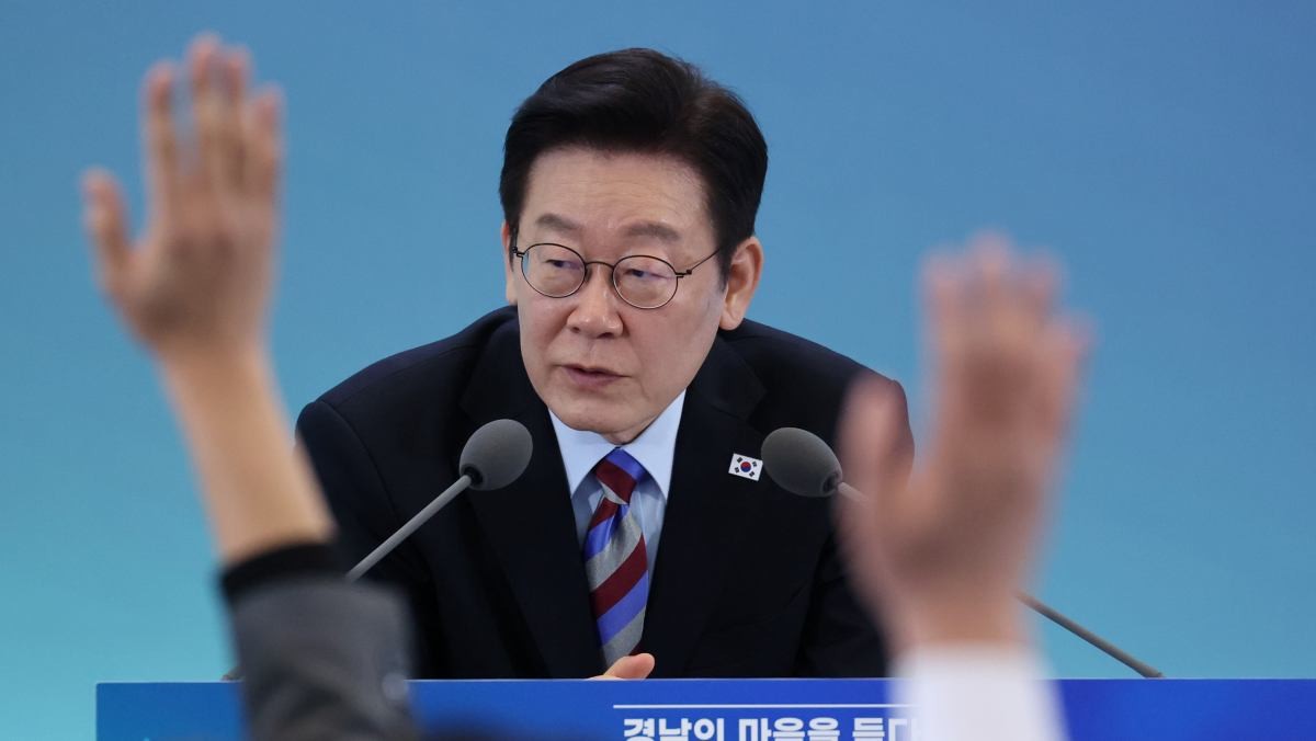 질문받는 이재명 대통령  / 뉴스1