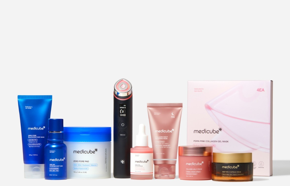 메디큐브 화장품 및 메디큐브 에이지알 주요 제품 이미지 / 에이피알 제공