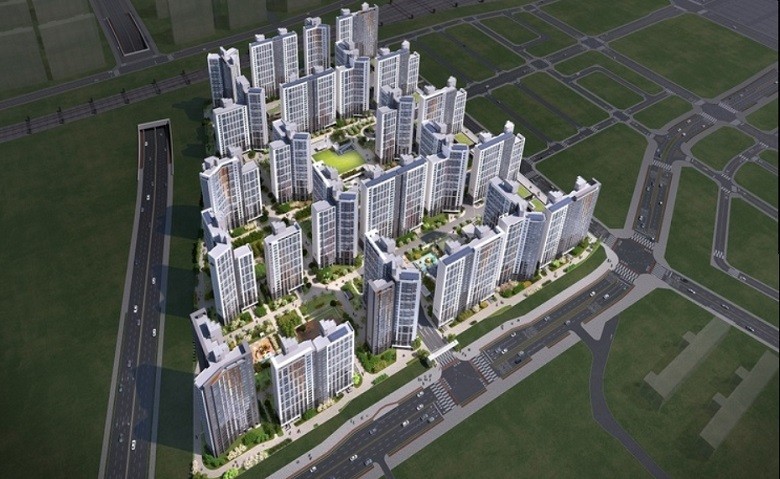 올해 12월부터 입주를 앞둔 힐스테이트 오송역퍼스트 조감도. / 현대엔지니어링