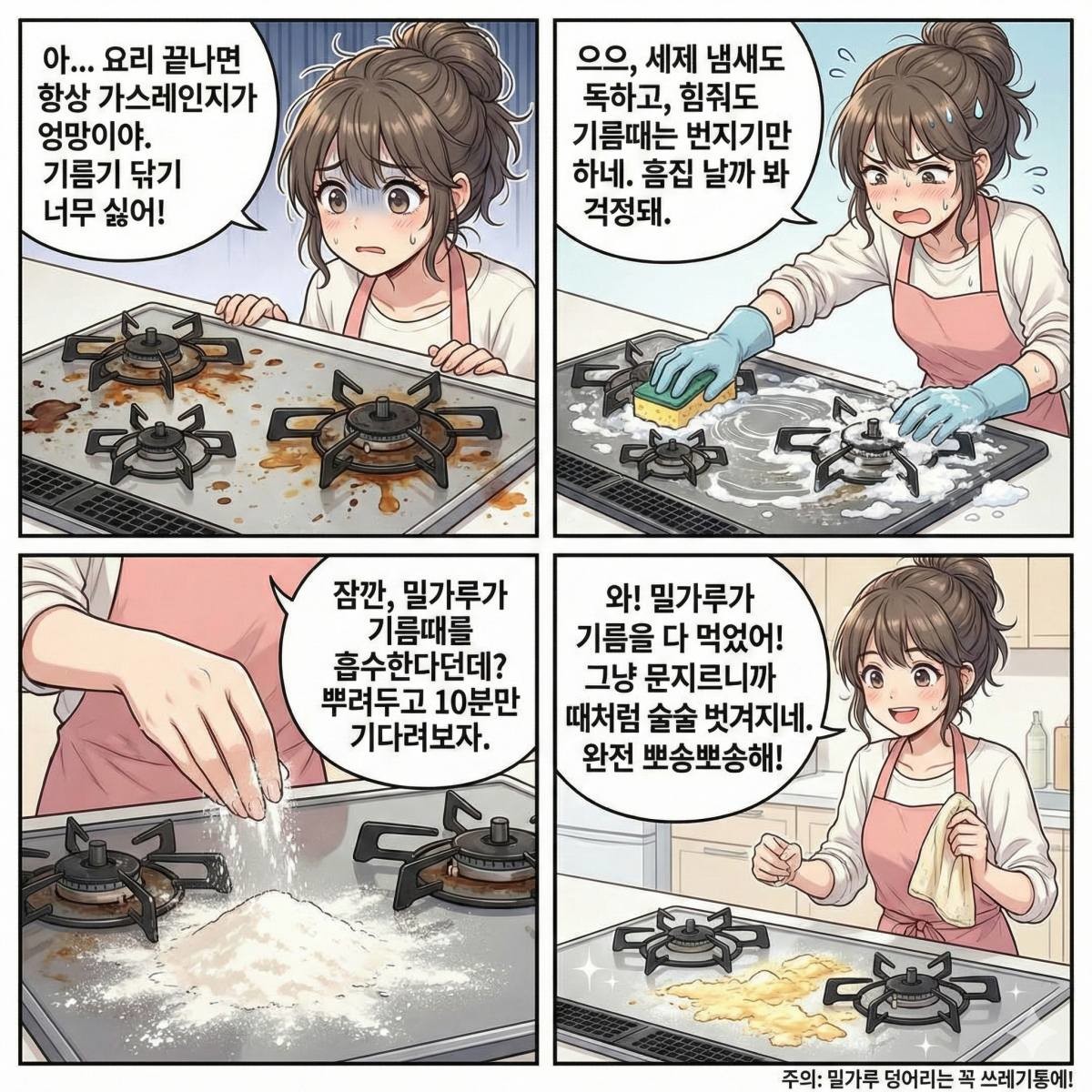 기사 이해를 돕기 위한 4컷 만화 (AI로 제작됨)