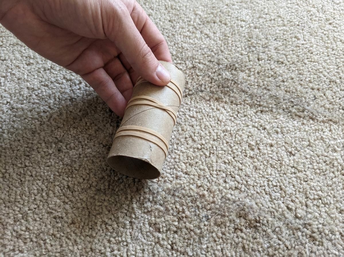 돈 1도 안 들이고 머리카락 청소 간단하게 하기. 기사 내용 토대로 AI툴 활용해 제작한 자료사진.