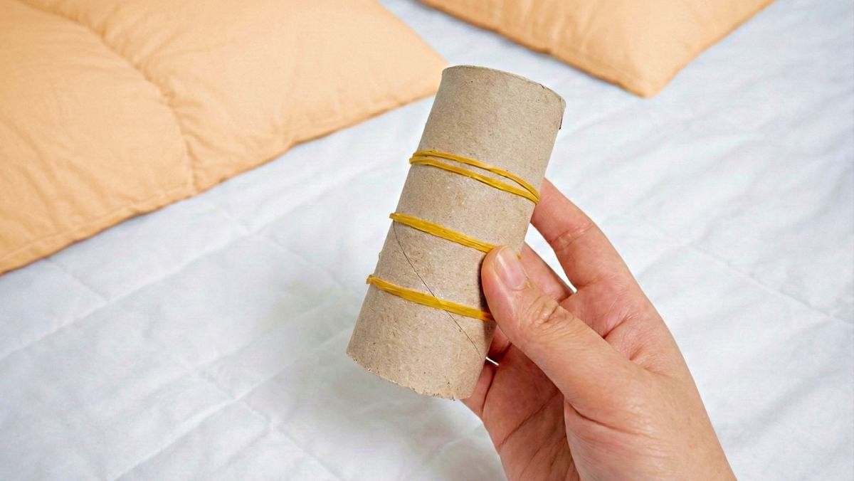 '고무줄 버리지 말고 휴지심에 끼워보면…' 기사 내용 토대로 AI툴 활용해 제작한 자료사진.