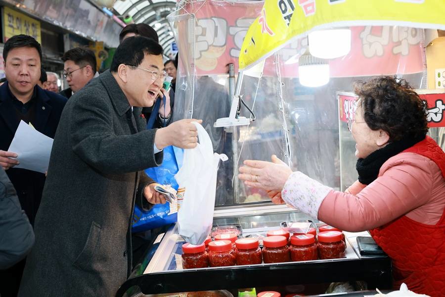 주낙영 경주시장 성동시장 장보기 행사/경주시
