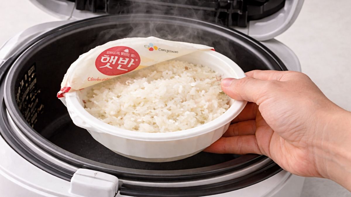 '햇반과 밥솥으로 집에서 식혜를?!' 기사 내용 토대로 AI툴 활용해 제작한 자료사진.