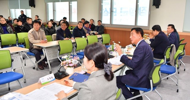 북하면 '군민과의 대화' 현장. 장성군 제공